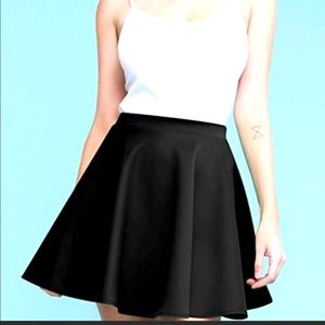 Black Pleated Skirt